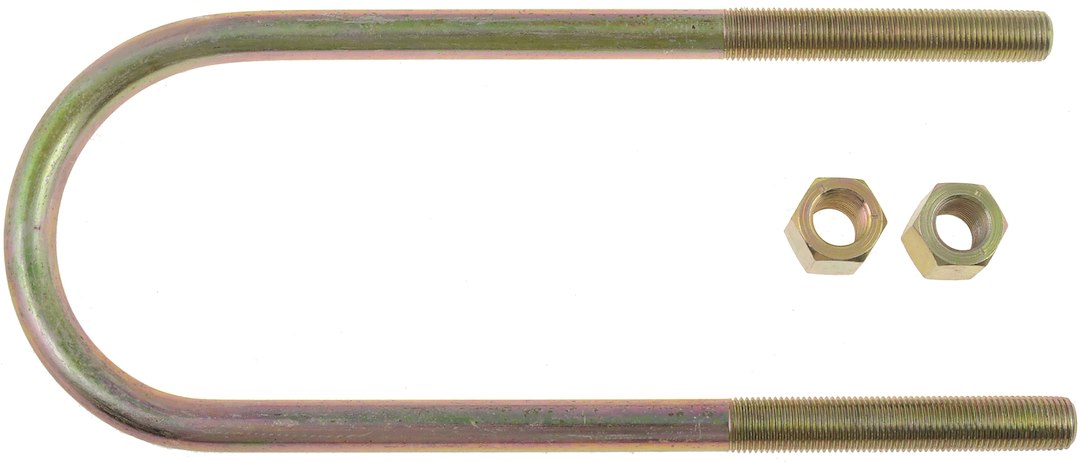 Dorman Leaf Spring Axle U Bolt, 9 Inch Inside Length, 3-1/8 Inch Inside Width, 1/2 Inch Thread Size, Round, With 2 Nuts – 35626