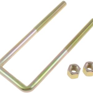 Dorman Leaf Spring Axle U Bolt, 8-1/8 Inch Inside Length, 2-5/8 Inch Inside Width, 9/16 Inch Thread Size, Square, With 2 Nuts – 35635