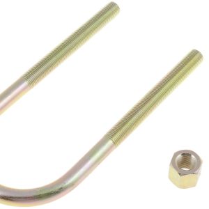 Dorman Leaf Spring Axle U Bolt, 7-3/4 Inch Inside Length, 3 Inch Inside Width, 9/16 Inch Thread Size, Round, With 2 Nuts – 35639