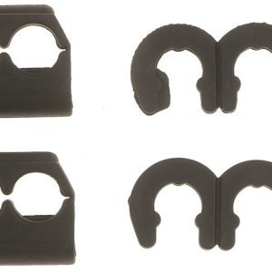 Dorman Spark Plug Wire Separator, 2 Long Wire Loom/ 2 Long Enclosed Wire Loom, Black, Plastic – 40281