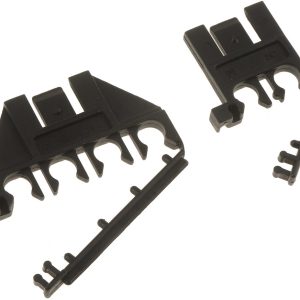 Dorman Spark Plug Wire Separator, One Short Wire Clip Loom/ One Long Wire Clip Loom, Black, Plastic – 40284