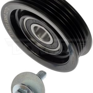 Dorman Drive Belt Idler Pulley, Techoice, Black, With Screw/ Washer/ Instruction Manual – 419-521