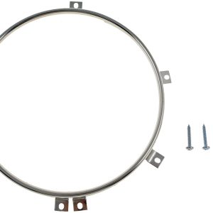 Dorman Headlight Retaining Ring, Use with Dual Round Lamp, Steel, 1 Ring/ 4 Screws – 42408