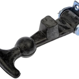 Dorman Hood Latch, Non Locking, Natural, Silver/ Black, Metal/ Rubber, Single – 42410