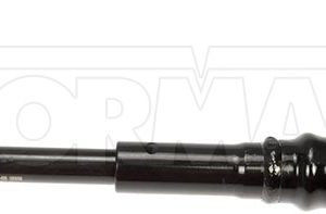 Dorman Steering Shaft, OE Solutions™, 360 Millimeter Length, 23.85 Millimeter – 27 Spline, Painted Black Steel, With Universal Joint – 425-488