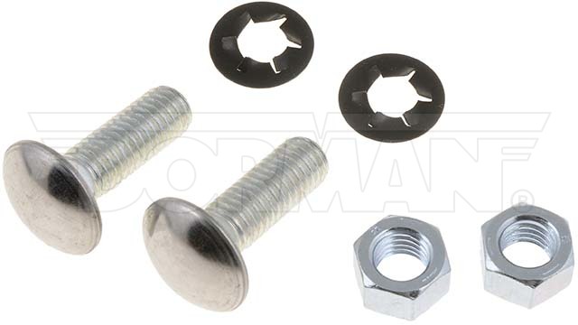 Dorman Bumper Bolt, 1/2-13 Inch Thread Size, With Nut/ Retainer, Round Head, Stainless Steel, Set of 2 – 45370