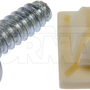 Dorman License Plate Mounting Hardware, Autograde ™, Universal, Screw/ Push Nut, Silver, Set of 4 – 45950
