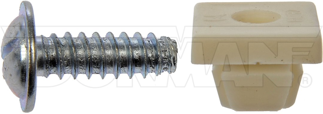 Dorman License Plate Mounting Hardware, Autograde ™, Universal, Screw/ Push Nut, Silver, Set of 4 – 45950