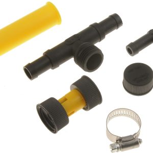 Dorman Radiator Flush Kit, Use to Flush and Refill Coolant/ Anti-Freeze, Single Pack, With Fittings/ Caps/ Clamps – 47016