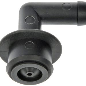 Dorman PCV Valve Elbow, 0.728 Inch Inlet Diameter, 0.988 Inch Outlet Diameter, Plastic, With 1 Elbow – 47057