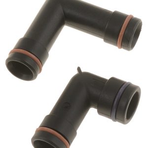 Dorman Heater Hose Fitting, Carded, Plastic Elbow with O-Ring Seal, With Upper and Lower Elbow – 47065
