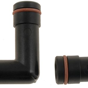 Dorman Heater Hose Fitting, Carded, Plastic Elbow with O-Ring Seal, With Upper and Lower Elbow – 47065