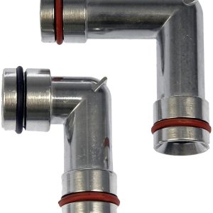 Dorman Heater Hose Fitting, Carded, Aluminum Elbow with O-Ring Seal, With Upper and Lower Elbow – 47065HP