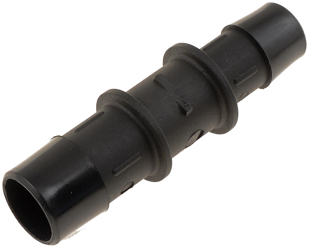 Dorman Heater Hose Fitting, Straight Connector, 5/8 Inch Hose Barb, 3/4 Inch Hose Barb, Natural, Black, Plastic – 47080