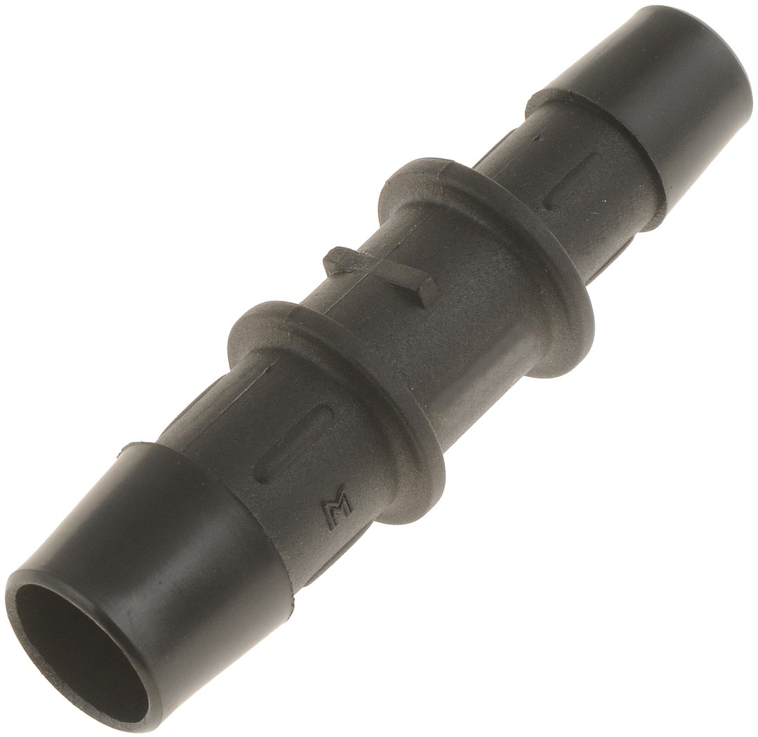 Dorman Heater Hose Fitting, Straight Connector, 1/2 Inch Hose Barb, 5/8 Inch Hose Barb, Natural, Black, Plastic – 47081