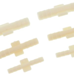 Dorman Vacuum Hose Connector, Straight Connector, 1/8 Inch Diameter and 3/16 Inch Diameter and 1/4 Inch Diameter, White, Plastic, Set of 6 – 47101