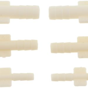 Dorman Vacuum Hose Connector, Straight Connector, 1/8 Inch Diameter and 3/16 Inch Diameter and 1/4 Inch Diameter, White, Plastic, Set of 6 – 47101