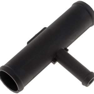 Dorman Heater Hose Fitting, Tee Connector, 3/4 Inch Hose Barb Main, 3/8 Inch Hose Barb Tap, Natural, Black, Plastic – 47112