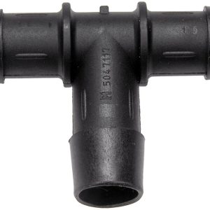 Dorman Heater Hose Fitting, Tee Connector, Hose Barb, 5/8 Inch, Natural, Black, Plastic – 47117