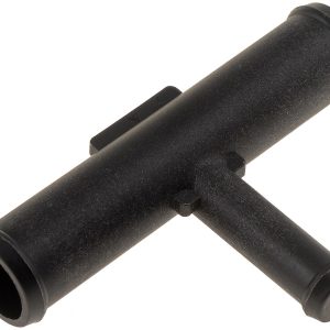 Dorman Heater Hose Fitting, Tee Connector, 5/8 Inch Hose Barb Main, 3/8 Inch Hose Barb Tap, Natural, Black, Plastic – 47147
