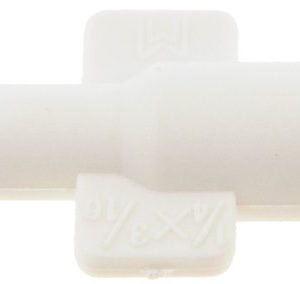 Dorman Vacuum Hose Connector, Vacu-Tite ®, Straight Connector, 1/4 Inch Diameter to 3/16 Inch Diameter, White, Plastic, Set of 2 – 47304