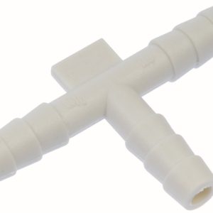 Dorman Vacuum Hose Connector, Vacu-Tite ®, T Shaped Connector, 3/16 Inch Diameter, White, Plastic, Set of 2 – 47334