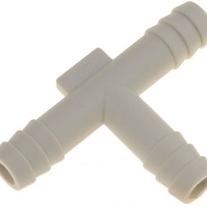 Dorman Vacuum Hose Connector, Vacu-Tite ®, T Shaped Connector, 3/8 Inch Diameter, White, Plastic, Single – 47343