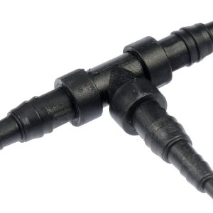 Dorman Vacuum Hose Connector, Vacu-Tite ®, T Shaped Connector, 1/8 Inch Diameter or 1/4 Inch Diameter or 3/8 Inch Diameter, Black, Plastic – 47349