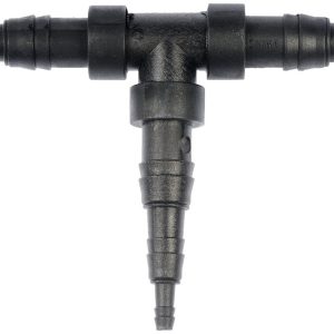 Dorman Vacuum Hose Connector, Vacu-Tite ®, T Shaped Connector, 1/8 Inch Diameter or 1/4 Inch Diameter or 3/8 Inch Diameter, Black, Plastic – 47349