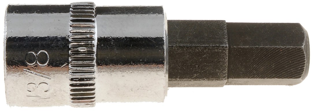 Dorman Socket, 3/8 Inch, Standard, Brake Caliper Bolt Socket, Chrome Plated, Steel, Single – 49015