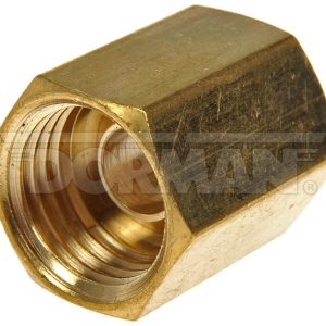 Dorman Coupler Fitting, Autograde ™, 5/16 Inch Inverted Flare, Straight, Without O-Ring, Brass, Set of 5, Boxed – 490-332
