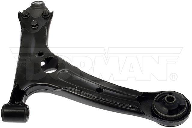 Dorman Control Arm, OE Solutions ™, Non Adjustable, Black, Steel, With Ball Joint/ Bushing/ Castel Nut/ Cotter Pin, Single – 527-505