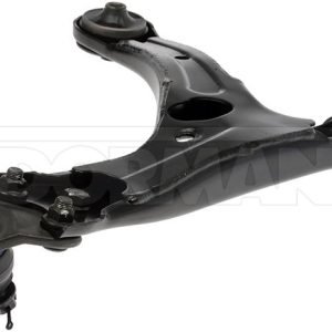 Dorman Control Arm, OE Solutions ™, Non Adjustable, Black, Steel, With Ball Joint/ Bushing/ Castel Nut/ Cotter Pin, Single – 527-505