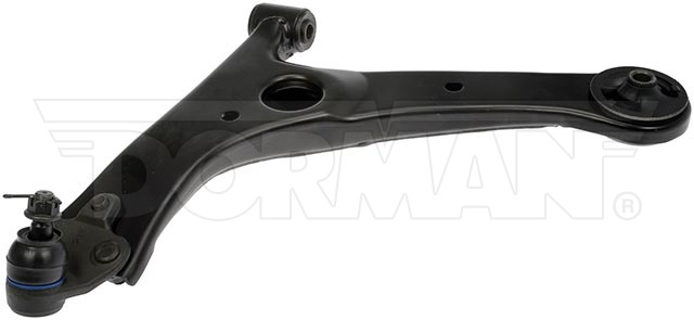 Dorman Control Arm, OE Solutions ™, Non Adjustable, Black, Steel, With Ball Joint/ Bushing/ Castel Nut/ Cotter Pin, Single – 527-505