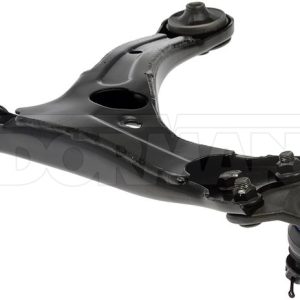 Dorman Control Arm, OE Solutions ™, Non Adjustable, Black, Steel, With Ball Joint/ Bushing/ Castel Nut/ Cotter Pin, Single – 527-506