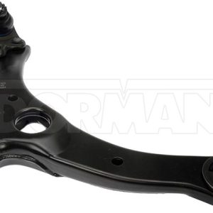 Dorman Control Arm, OE Solutions ™, Non Adjustable, Black, Steel, With Ball Joint/ Bushing/ Castel Nut/ Cotter Pin, Single – 527-506