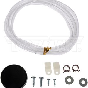 Dorman Radiator Overflow Tank, Kit, Natural, Plastic, With Non Pressurized Cap/ Bracket/ Tubing/ Mounting Hardware – 54002