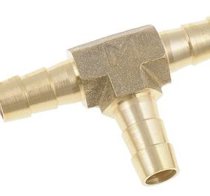 Dorman Adapter Fitting, One 1/4 Inch/ One 5/16 Inch/ One 3/8 Inch Tee Connectors, Gold, Brass, Set of 3 – 55109