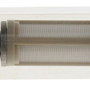 Dorman Fuel Filter, Complete Assembly, IN-Line, Gasoline, 5/16 Fuel Line Nylon Mesh Element, Glass Casing with Chrome Ends, Includes 4 O-Rings – 55241