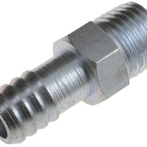 Dorman Heater Hose Fitting, Straight Connector, 3/8 Inch Hose Barb, 1/4 Inch NPT, 1 Inch Length, Natural, Silver, Steel – 56355