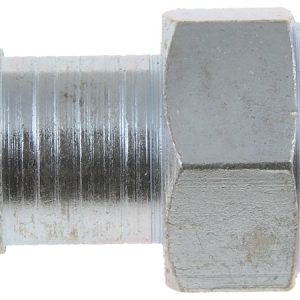 Dorman Heater Hose Fitting, Straight Connector, 3/8 Inch Hose Barb, 1/4 Inch NPT, 1 Inch Length, Natural, Silver, Steel – 56355