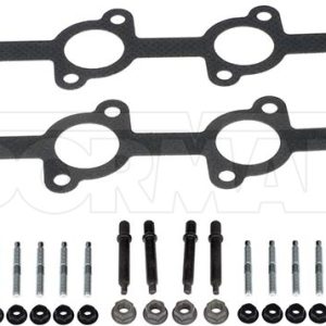 Dorman Exhaust Manifold Gasket, Complete Engine Repair, Fits Both Cylinder Banks, Steel/ Composite Graphite, Round Port, Set of 2 – 57074