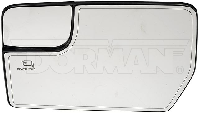 Dorman Exterior Mirror Glass, Puddle Lamps, Power, Non-Foldaway, Heated Glass, Without Turn Signal, Single – 57089