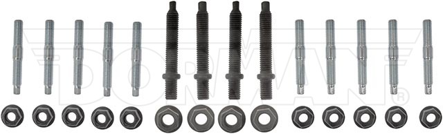 Dorman Exhaust Manifold Gasket, Complete Engine Repair, Fits Both Cylinder Banks, Steel, Set of 4, With Four 10 Millimeter Studs/ Nuts – 57174