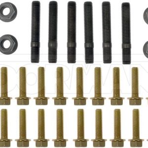 Dorman Exhaust Manifold Gasket, Complete Engine Repair, Fits Both Cylinder Banks, Steel/ Composite Graphite, Round Port, Set of 2 – 57175