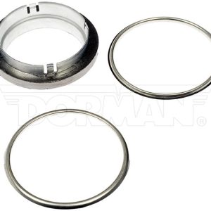 Dorman Exhaust Manifold Gasket, Complete Engine Repair, Fits Both Cylinder Banks, Steel/ Composite Graphite, Round Port, Set of 2 – 57175