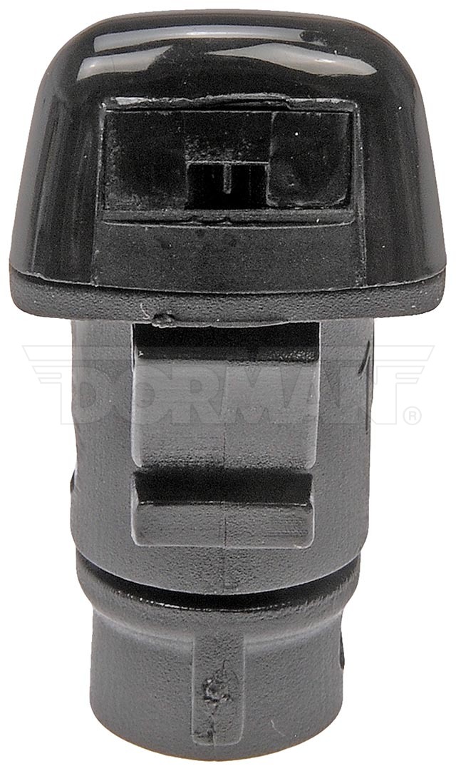 Dorman Windshield Washer Nozzle, 0.87 Inch Length X 0.63 Inch Width X 1.12 Inch Height, Black, Plastic, Snap on, Set of 2 – 58112CD