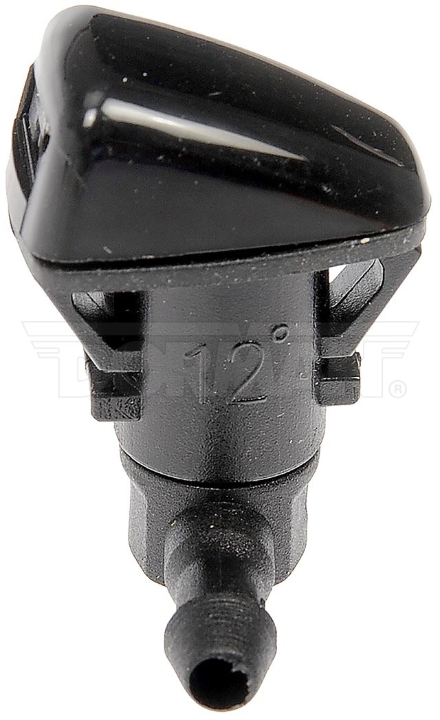 Dorman Windshield Washer Nozzle, 0.89 Inch Length X 0.63 Inch Width X 1.21 Inch Height, Black, Plastic, Snap on, Set of 2 – 58147CD