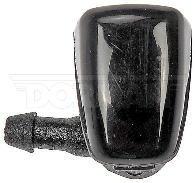 Dorman Windshield Washer Nozzle, 0.89 Inch Length X 0.63 Inch Width X 1.21 Inch Height, Black, Plastic, Snap on, Set of 2 – 58147CD