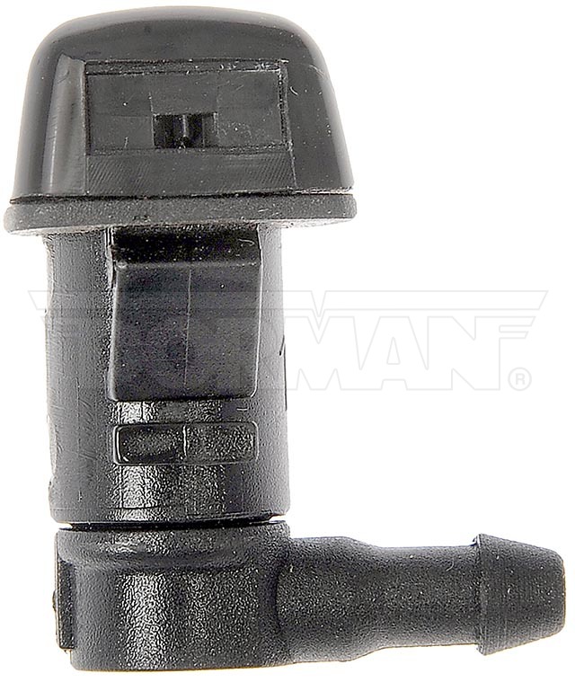 Dorman Windshield Washer Nozzle, 0.89 Inch Length X 0.63 Inch Width X 1.21 Inch Height, Black, Plastic, Snap on, Set of 2 – 58147CD